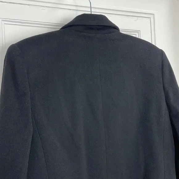 Vintage ST MICHAEL Mark & Spencer cashmere blend Blazer black classic - Picture 9 of 14